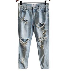 One Teaspoon Medium Rise Awesome Baggies Jeans Size 25